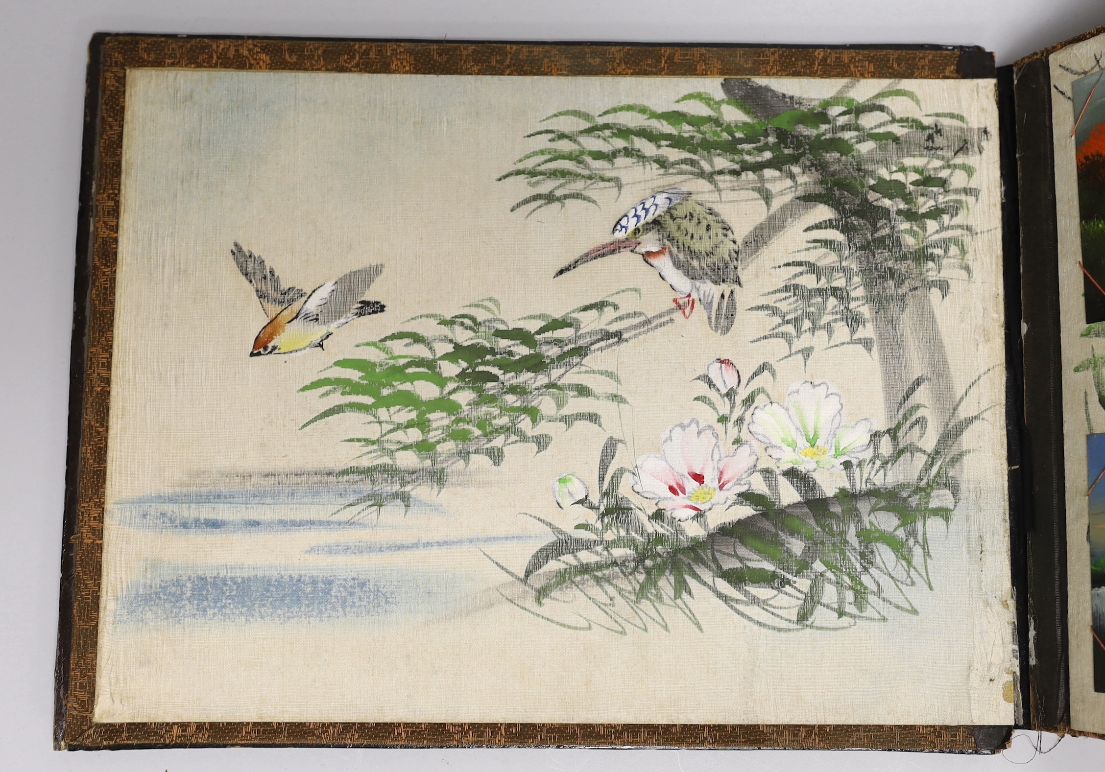 A Japanese album of early 20th century postcards of Hong Kong, China and Japan